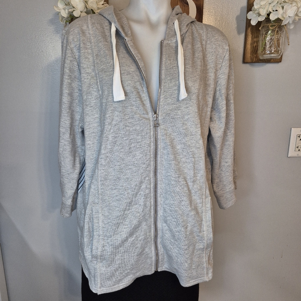 Chico's Zenergy Zip-up Sweatshirt Hoodie